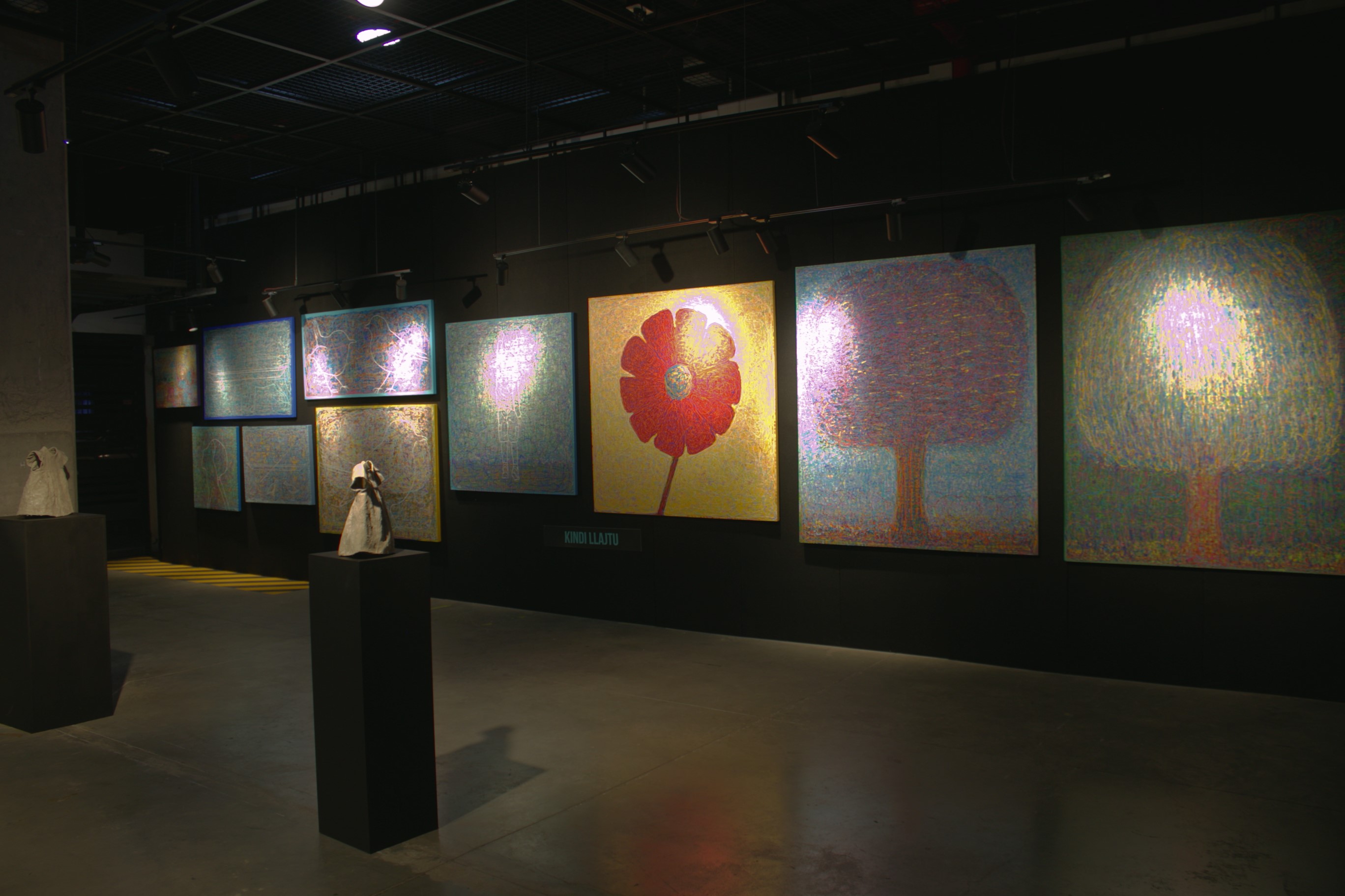Obras de Kindi Llajtu en la exposición